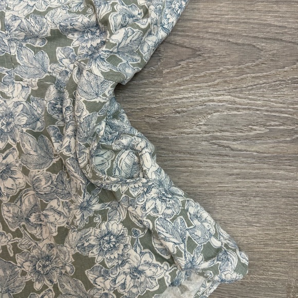 Green Abercrombie & Fitch Flower Dress - Picture 4 of 5